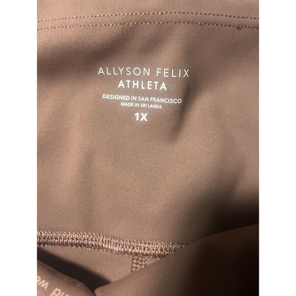 NWT $109 1X Plus Size Athleta Allyson Felix Hearth Rose Legend 7/8 Tight #980386 - Picture 14 of 14
